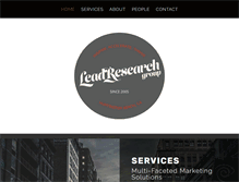 Tablet Screenshot of leadresearchgroup.com